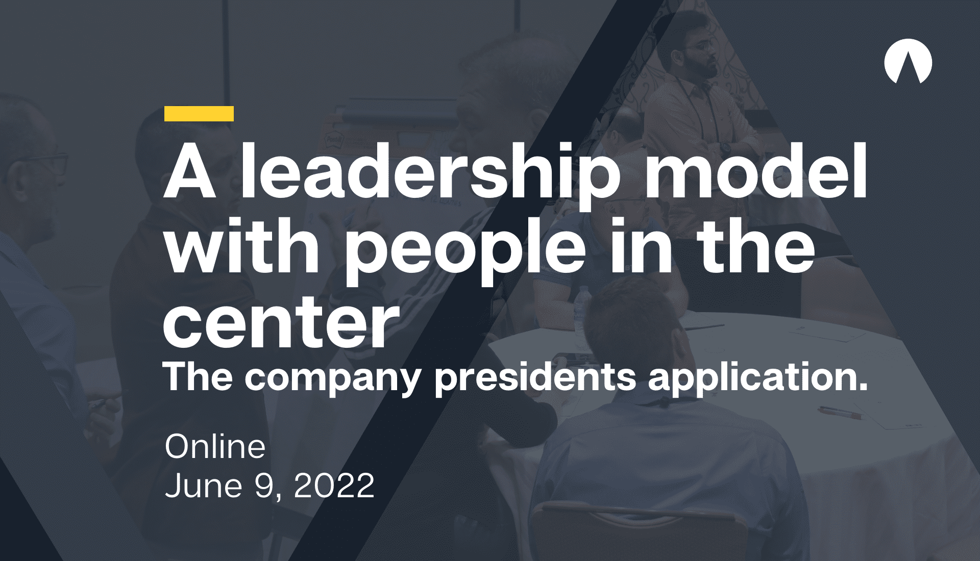 A leadership model with people in the center.